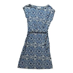 Boden Ikat Tencel Side-Tie Midi Dress WH266 size 8L